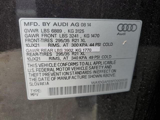 WA1DGAFE5FD005535 - 2015 AUDI Q7 PRESTIGE GRAY photo 13