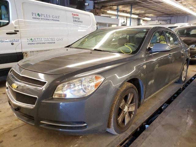 1G1ZF57588F153540 - 2008 CHEVROLET MALIBU HYBRID GRAY photo 2