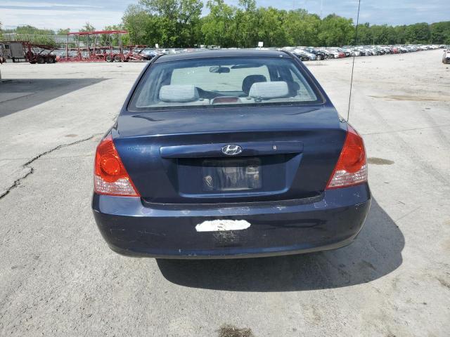 KMHDN46D25U967869 - 2005 HYUNDAI ELANTRA GLS BLUE photo 6