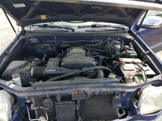 5TBBT44161S168887 - 2001 TOYOTA TUNDRA ACCESS CAB ლურჯი ფოტო 11