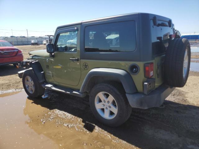 1C4AJWAG7DL553121 - 2013 JEEP WRANGLER SPORT GREEN photo 2