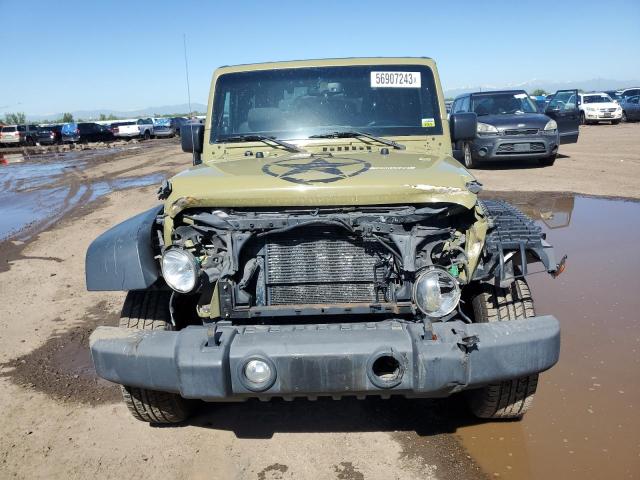 1C4AJWAG7DL553121 - 2013 JEEP WRANGLER SPORT GREEN photo 5