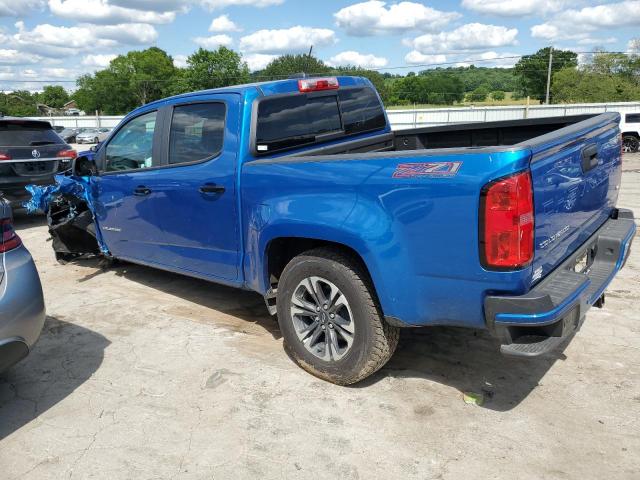 1GCGTDEN0N1327548 - 2022 CHEVROLET COLORADO Z71 BLUE photo 2