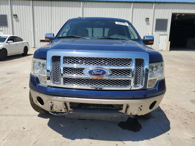 1FTFW1CV2AFC68181 - 2010 FORD F150 SUPERCREW BLUE photo 5