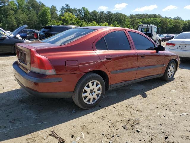 YV1RS61R512050426 - 2001 VOLVO S60 RED photo 3