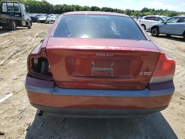 YV1RS61R512050426 - 2001 VOLVO S60 RED photo 6