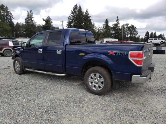 1FTFW1EF1BFC98148 - 2011 FORD F150 SUPERCREW BLUE photo 2