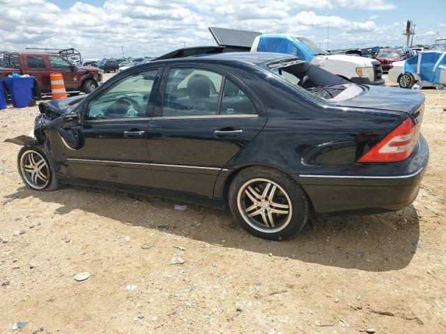 WDBRF64J04F493708 - 2004 MERCEDES-BENZ C 320 BLACK photo 2