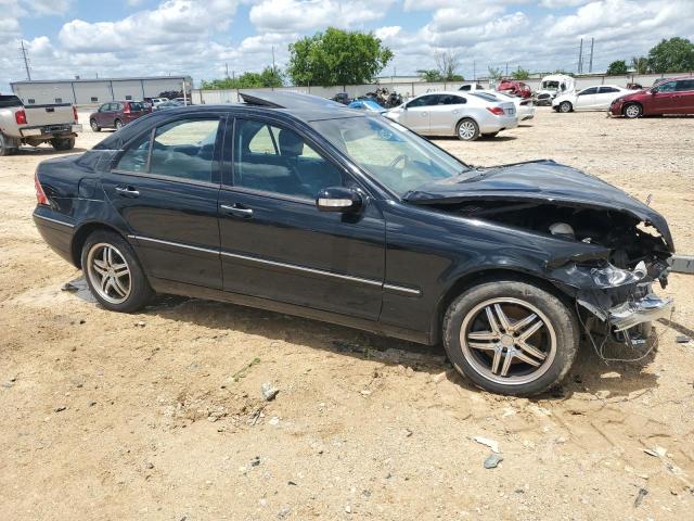 WDBRF64J04F493708 - 2004 MERCEDES-BENZ C 320 BLACK photo 4