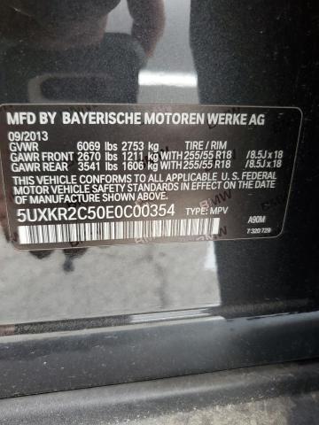 5UXKR2C50E0C00354 - 2014 BMW X5 SDRIVE35I BLACK photo 13