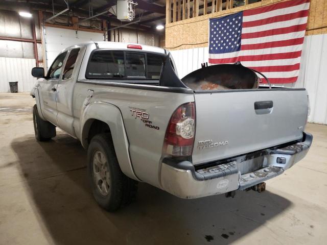 5TFUU4EN3BX006483 - 2011 TOYOTA TACOMA ACCESS CAB ვერცხლისფერი ფოტო 2