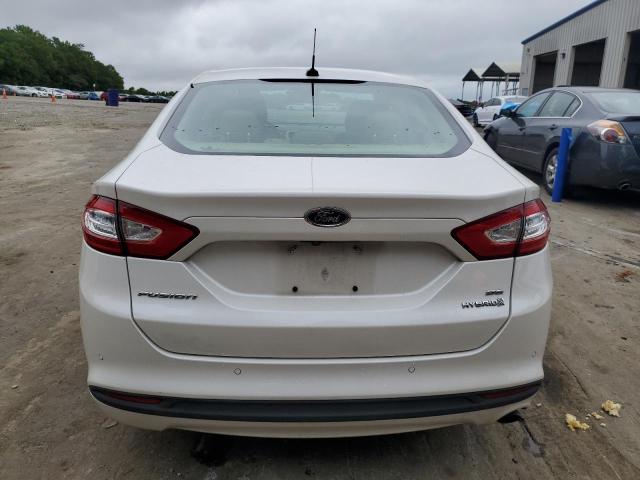 3FA6P0LU1FR202588 - 2015 FORD FUSION SE HYBRID WHITE photo 6