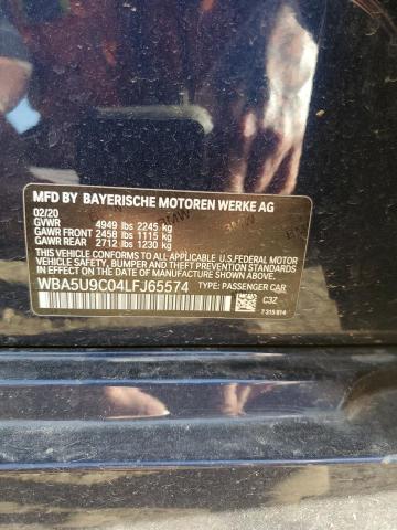 WBA5U9C04LFJ65574 - 2020 BMW M340XI BLUE photo 12