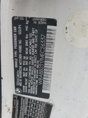 WBABB2317MEC26337 - 1991 BMW 325 IC AUTOMATIC 白色 照片 12