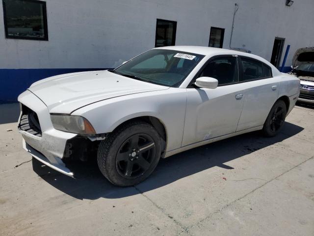 2B3CL1CTXBH600315 - 2011 DODGE CHARGER POLICE WHITE photo 1