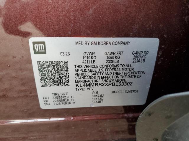 KL4MMBS2XPB153302 - 2023 BUICK ENCORE GX PREFERRED BURGUNDY photo 12