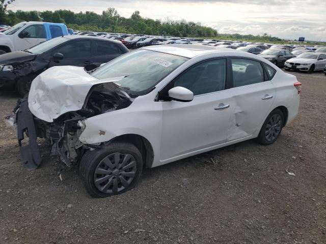 3N1AB7APXDL718802 - 2013 NISSAN SENTRA S WHITE photo 1