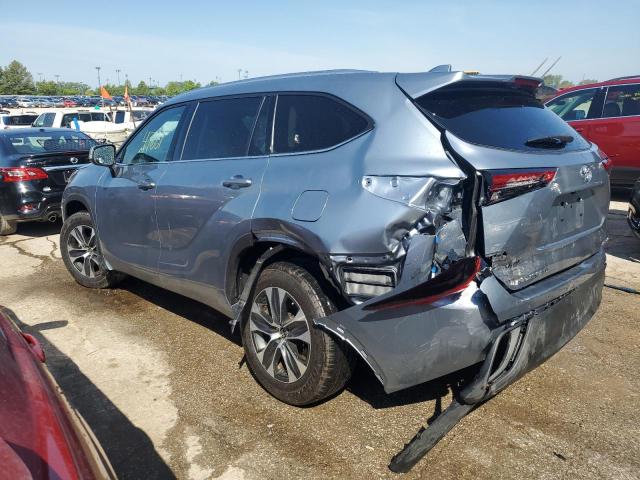 5TDGZRBH1MS058746 - 2021 TOYOTA HIGHLANDER XLE BLUE photo 2
