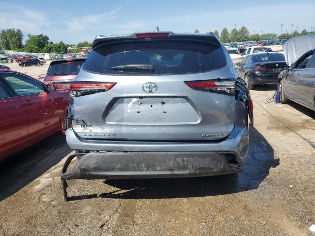 5TDGZRBH1MS058746 - 2021 TOYOTA HIGHLANDER XLE BLUE photo 6