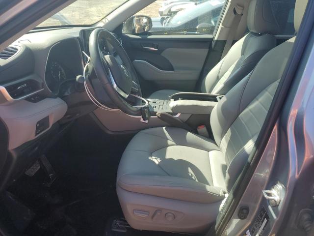 5TDGZRBH1MS058746 - 2021 TOYOTA HIGHLANDER XLE BLUE photo 7