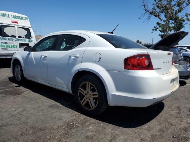 1C3CDZCB5CN208843 - 2012 DODGE AVENGER SXT WHITE photo 2