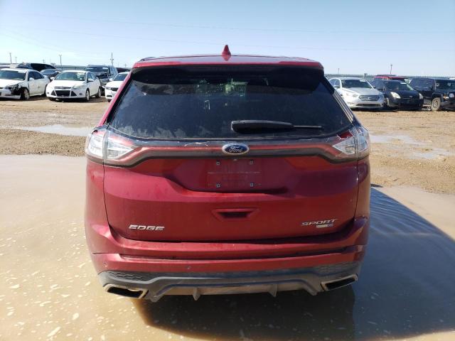 2FMPK4AP2GBC24614 - 2016 FORD EDGE SPORT RED photo 6