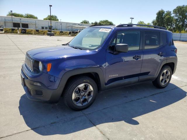 ZACCJAAHXHPE99447 - 2017 JEEP RENEGADE SPORT BLUE photo 1