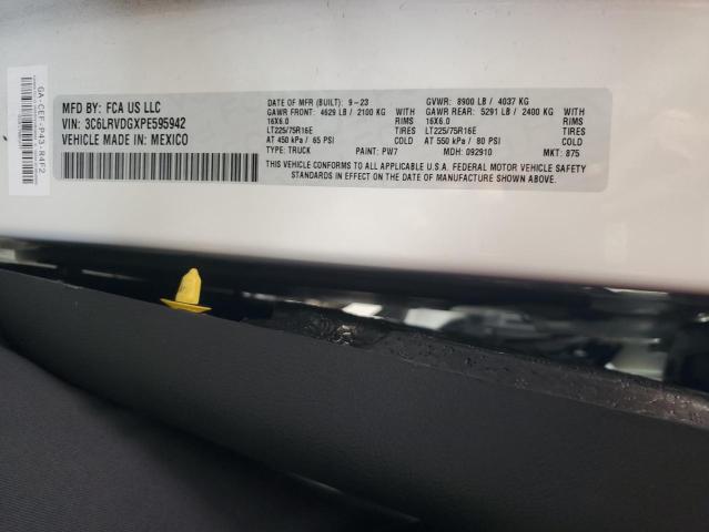 3C6LRVDGXPE595942 - 2023 RAM PROMASTER 2500 HIGH WHITE photo 13