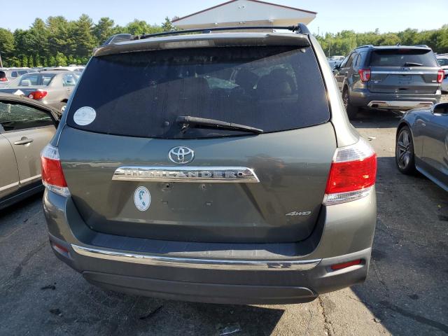 5TDBK3EH6BS072680 - 2011 TOYOTA HIGHLANDER BASE GRAY photo 6