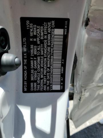 SHHFK7H4XMU209644 - 2021 HONDA CIVIC SPORT 白色 照片 12