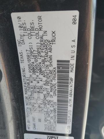 5TFLU4EN4BX006729 - 2011 TOYOTA TACOMA DOUBLE CAB GRAY photo 13