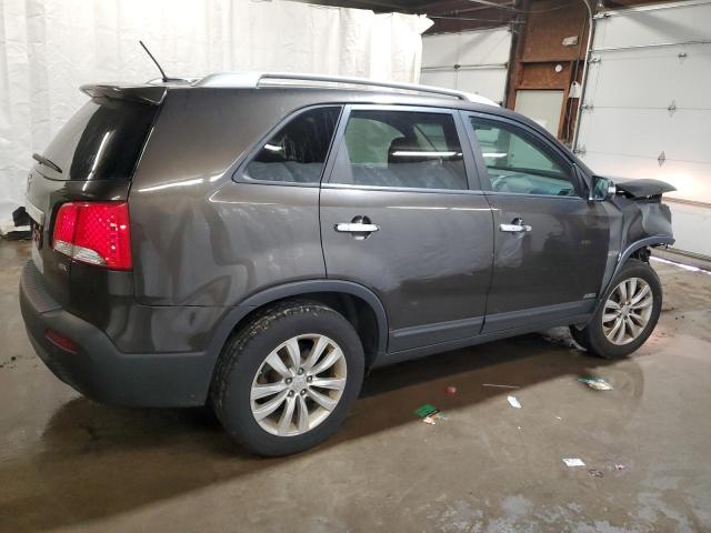 5XYKUDA19BG153985 - 2011 KIA SORENTO EX CHARCOAL photo 3