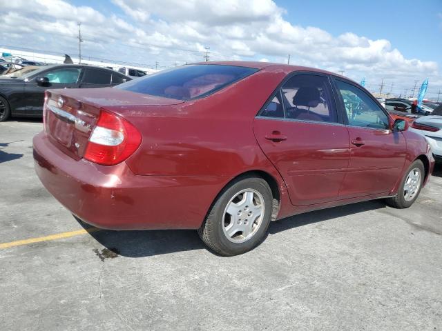 4T1BF32K12U009059 - 2002 TOYOTA CAMRY LE წითელი ფოტო 3