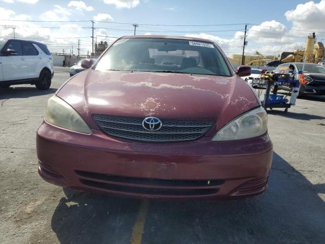 4T1BF32K12U009059 - 2002 TOYOTA CAMRY LE წითელი ფოტო 5