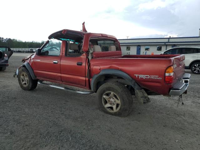 5TEGN92N03Z232888 - 2003 TOYOTA TACOMA DOUBLE CAB PRERUNNER RED photo 2