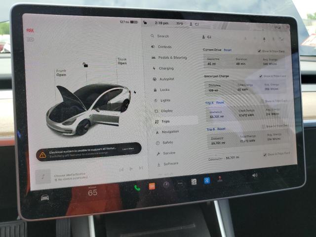 5YJ3E1EB7JF065980 - 2018 TESLA MODEL 3 GRAY photo 9