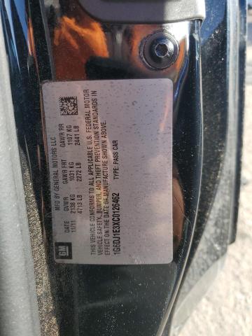 1G6DJ1E3XC0126462 - 2012 CADILLAC CTS PERFORMANCE COLLECTION Negro foto 13