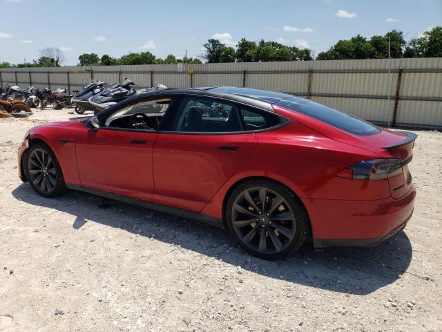 5YJSA1CP9DFP13989 - 2013 TESLA MODEL S 红色 照片 2