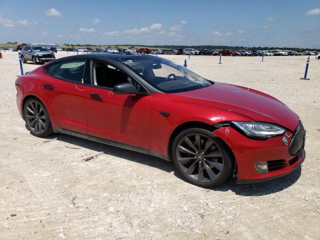 5YJSA1CP9DFP13989 - 2013 TESLA MODEL S 红色 照片 4
