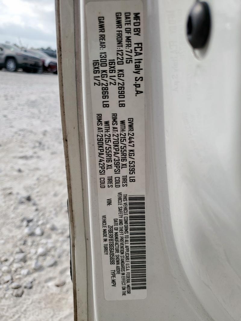 ZFBERFBT8G6A95698 - 2016 RAM PROMASTER SLT WHITE photo 13