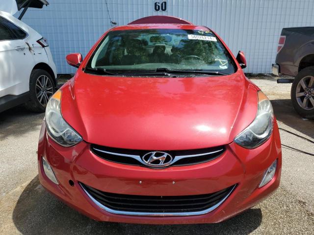 KMHDH4AE2DU938054 - 2013 HYUNDAI ELANTRA GLS RED photo 5