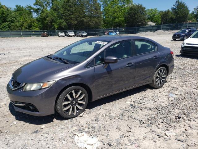 19XFB2F92FE036634 - 2015 HONDA CIVIC EXL GRAY photo 1