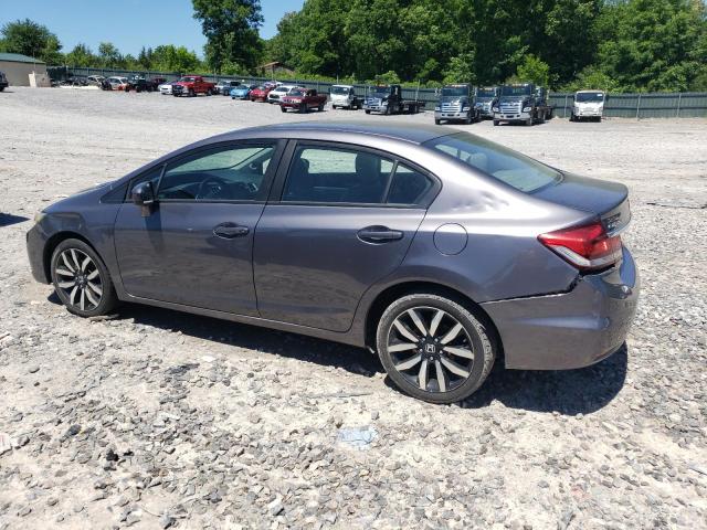 19XFB2F92FE036634 - 2015 HONDA CIVIC EXL GRAY photo 2