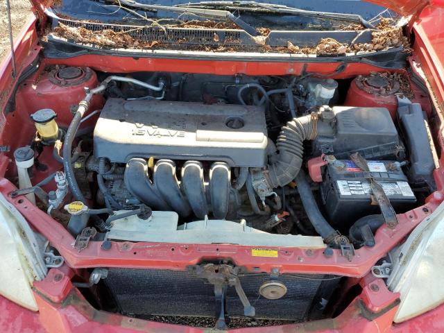 2T1KR32E15C410490 - 2005 TOYOTA COROLLA MA XR RED photo 11