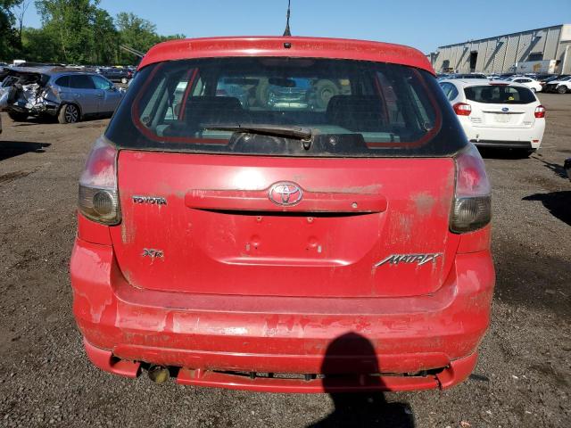 2T1KR32E15C410490 - 2005 TOYOTA COROLLA MA XR RED photo 6