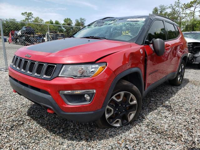 3C4NJDDB7JT130593 - 2018 JEEP COMPASS TRAILHAWK RED photo 1