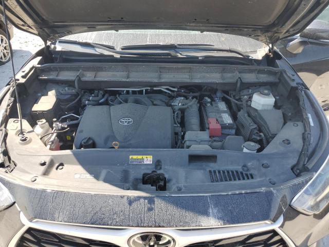 5TDGZRBH9MS122161 - 2021 TOYOTA HIGHLANDER XLE BLACK photo 12