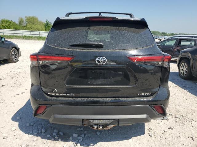 5TDGZRBH9MS122161 - 2021 TOYOTA HIGHLANDER XLE BLACK photo 6