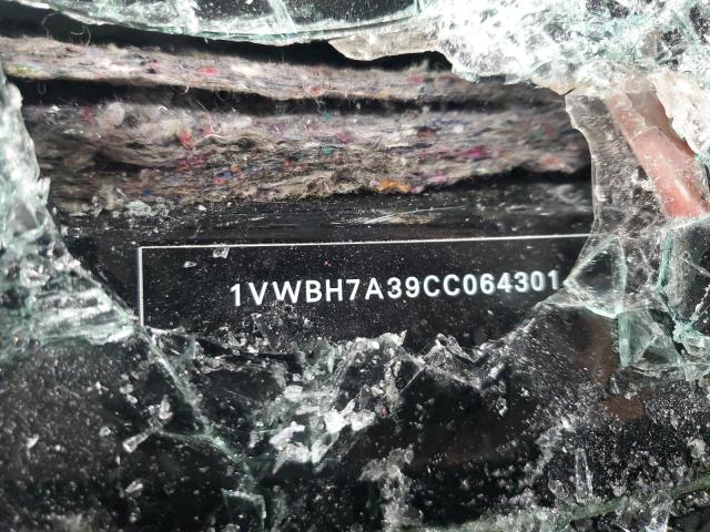 1VWBH7A39CC064301 - 2012 VOLKSWAGEN PASSAT SE შავი ფოტო 12