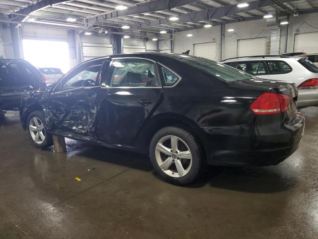 1VWBH7A39CC064301 - 2012 VOLKSWAGEN PASSAT SE შავი ფოტო 2